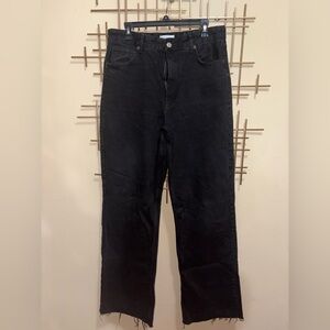 Zara High Waist Wide Denim Jeans